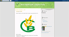 Desktop Screenshot of beras-organik-olen-companyprofile.blogspot.com