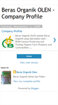 Mobile Screenshot of beras-organik-olen-companyprofile.blogspot.com