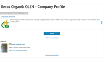 Tablet Screenshot of beras-organik-olen-companyprofile.blogspot.com