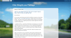 Desktop Screenshot of eliteweightlosspackage-info.blogspot.com