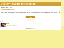 Tablet Screenshot of goldenwebspider.blogspot.com