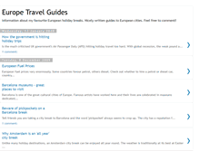 Tablet Screenshot of europe-travel-planning.blogspot.com