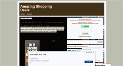 Desktop Screenshot of amazingshoppingdeals.blogspot.com