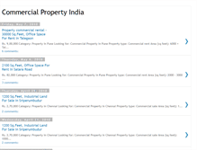 Tablet Screenshot of commercial-property-india.blogspot.com