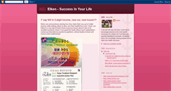 Desktop Screenshot of elkensuccessinlife.blogspot.com