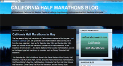 Desktop Screenshot of halfmarathonscalifornia.blogspot.com