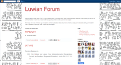 Desktop Screenshot of luwianforum.blogspot.com