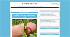 Desktop Screenshot of durianflavor.blogspot.com