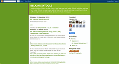 Desktop Screenshot of belajar-intools.blogspot.com