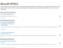 Tablet Screenshot of belajar-intools.blogspot.com