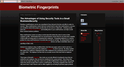 Desktop Screenshot of biometric-fingerprint-control.blogspot.com