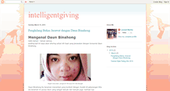 Desktop Screenshot of intelligentgiving.blogspot.com