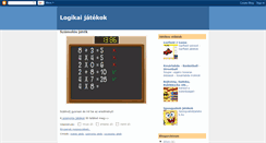 Desktop Screenshot of logikaijatekok.blogspot.com