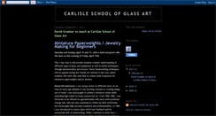 Desktop Screenshot of carlisleschoolofglassart.blogspot.com