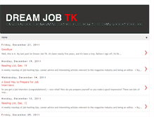 Tablet Screenshot of dreamjobtk.blogspot.com