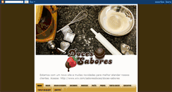 Desktop Screenshot of docessabores-rs.blogspot.com