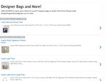 Tablet Screenshot of designerbagsandmore.blogspot.com