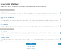 Tablet Screenshot of insurancediscount.blogspot.com