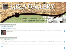 Tablet Screenshot of liezabatikgallery.blogspot.com