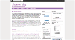 Desktop Screenshot of jhonsonblog.blogspot.com