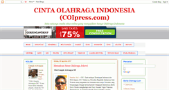 Desktop Screenshot of cinta-olahraga-indonesia.blogspot.com