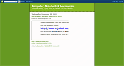 Desktop Screenshot of computer-notebook-accessories.blogspot.com