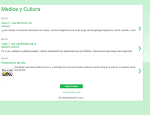 Tablet Screenshot of mediosycultura.blogspot.com