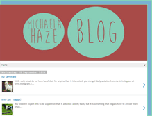 Tablet Screenshot of michaelahaze.blogspot.com