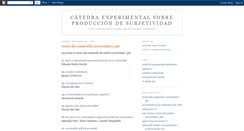 Desktop Screenshot of catedrasubjetividad.blogspot.com