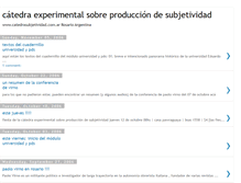 Tablet Screenshot of catedrasubjetividad.blogspot.com