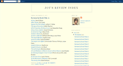 Desktop Screenshot of joysreviewindex.blogspot.com