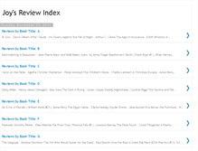 Tablet Screenshot of joysreviewindex.blogspot.com