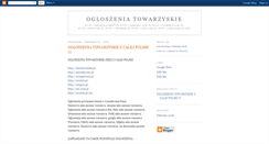 Desktop Screenshot of ogloszenia-towarzyskie.blogspot.com