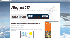 Desktop Screenshot of allegiant757.blogspot.com