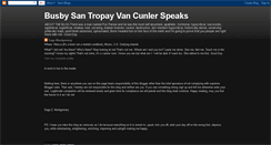 Desktop Screenshot of busbysantropayvancunlerspeaks.blogspot.com