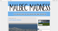 Desktop Screenshot of malbecmadness.blogspot.com