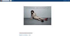 Desktop Screenshot of joannajachowicz.blogspot.com