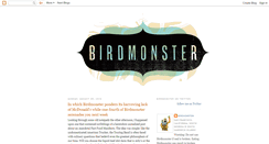 Desktop Screenshot of birdmonster.blogspot.com
