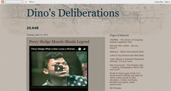 Desktop Screenshot of dinosdeliberations.blogspot.com