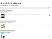 Tablet Screenshot of generalhealthylifestyle.blogspot.com