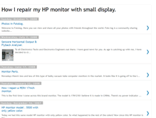 Tablet Screenshot of hp-monitor-repair-tips.blogspot.com