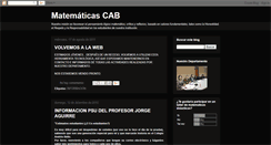 Desktop Screenshot of matematicascab.blogspot.com