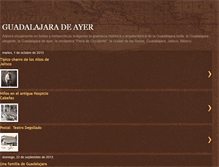 Tablet Screenshot of guadalajaradeayer.blogspot.com