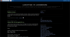 Desktop Screenshot of lunchtimeinlux.blogspot.com