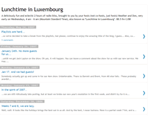 Tablet Screenshot of lunchtimeinlux.blogspot.com