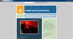 Desktop Screenshot of jelajahgunung.blogspot.com