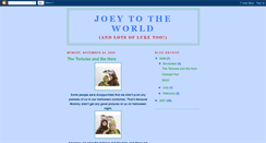 Desktop Screenshot of joey-to-the-world.blogspot.com