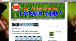 Desktop Screenshot of norsktoppfotball.blogspot.com