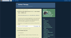 Desktop Screenshot of animaltherapy.blogspot.com