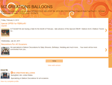 Tablet Screenshot of mzcreationsballoons.blogspot.com